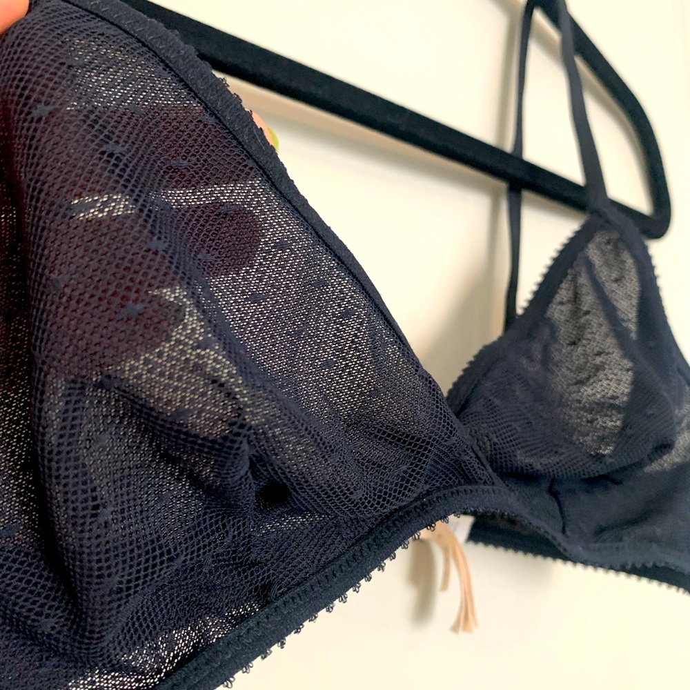 J Crew Black Lace Bralette